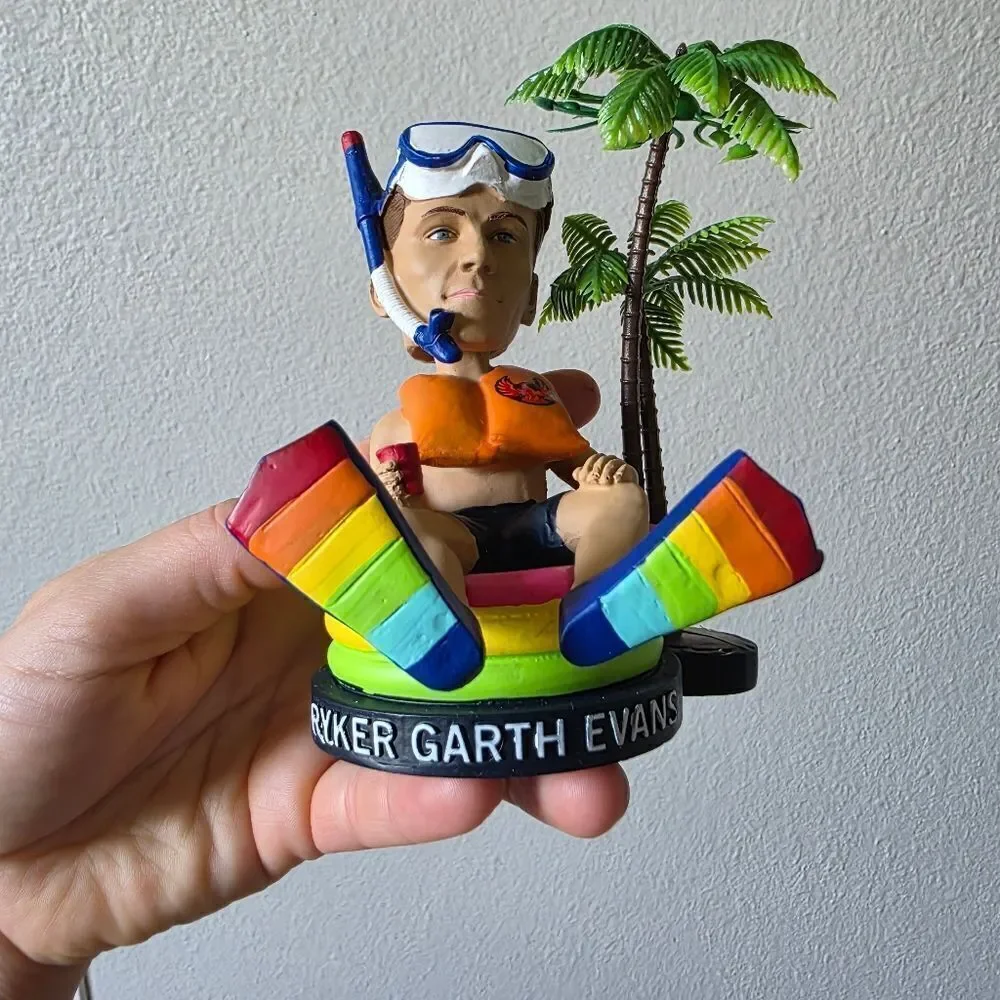 Coachella Valley Firebirds Ice Hockey Ryan Garth Evans Collectable Bobblehead
